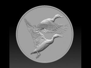 ducks coin - relief -2019 Modèles 3D en vedette
