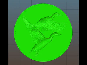 ducks coin - relief -2019 3D Print Model