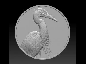 heron coin -relief -2020 3D Print Model