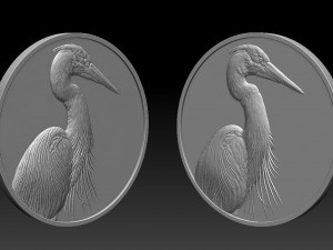 heron coin -relief -2020 3D Print Model