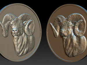 ram coin - relief - 2020 3D Print Model