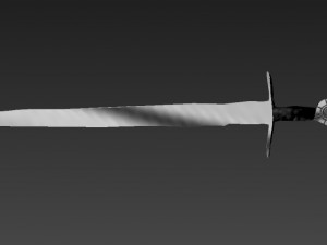 low poly sword 3D Model