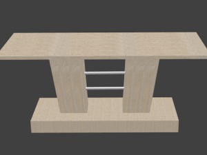 wooden table 3D Model