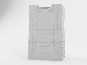 paper bag free 3D Model