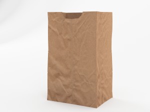 paper bag free 3D Model