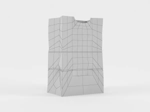 sac en papier gratuit Modèle 3D
