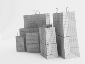 paper bags gral1 3Dモデル
