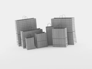 paper bags gral1 3D Model