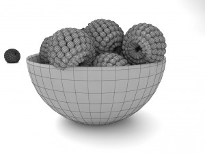 blueberry bowl free Modello 3D
