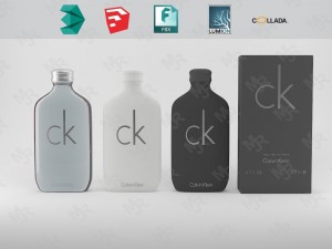 calvin klein bottle - box 3D-Modell