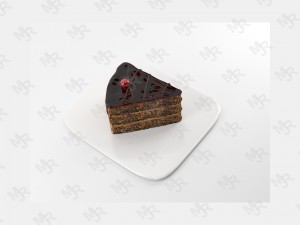slice of chocolate cake free 3D मॉडल