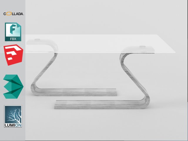 modern table 1 free vr - ar - low-poly 3D 모델 .c4d .max .obj .3ds .fbx .stl .blend 
