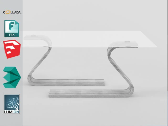 modern table 1 free vr - ar - low-poly 3D Model .c4d .max .obj .3ds .fbx .stl .blend