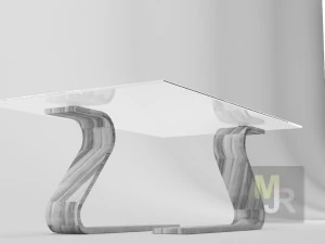 modern table 1 free vr - ar - low-poly 3D Model