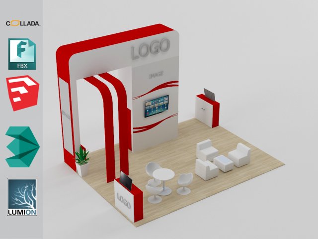 stand 1 Model 3D .c4d .max .obj .3ds .fbx .stl .blend 