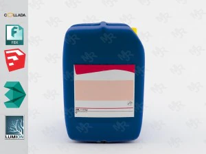 garrafa pl&aacute;stica bidon1 modelo 3d Modelo 3D