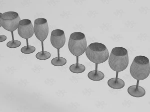 taza de vidrio Modelo 3D