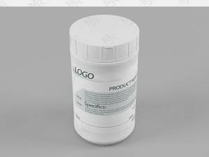 bottle with label 3d model 3D Model