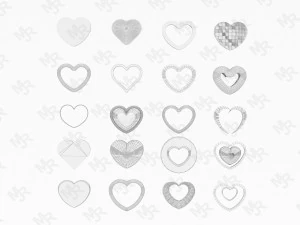hearts pack 3D Model