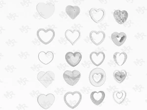 hearts pack 3D Model