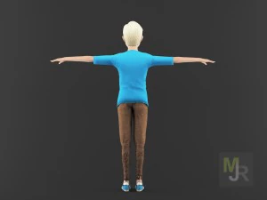 pacote de movimento de menino de desenho animado Modelo 3D