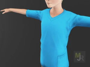 pacote de movimento de menino de desenho animado Modelo 3D