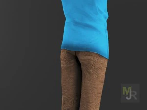 pacote de movimento de menino de desenho animado Modelo 3D