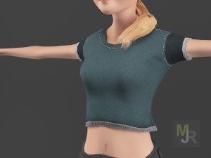 female toon motion pack 3D 모델