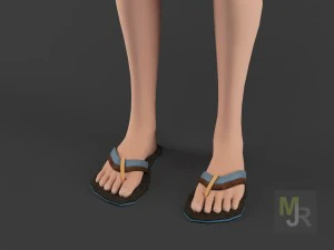 female toon motion pack 3D Model