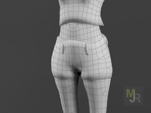 female toon motion pack 3D Model