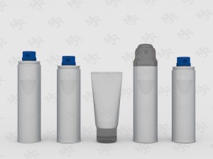 pack of shaving bottles 3D Model