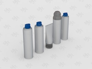 pack of shaving bottles 3D Model