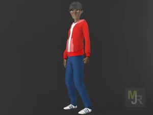 cartoon boy motion pack 2 3D Model