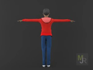 cartoon boy motion pack 2 3D Model