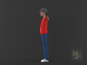 cartoon boy motion pack 2 3D Model