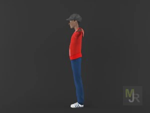 cartoon boy motion pack 2 3D Model