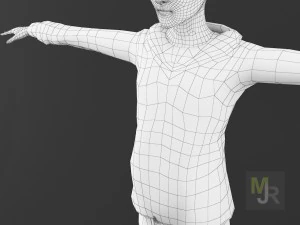 cartoon boy motion pack 2 3D Model