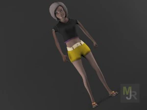 female toon motion pack 2 3D Model
