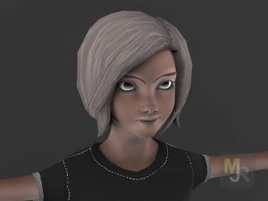 female toon motion pack 2 3D Model