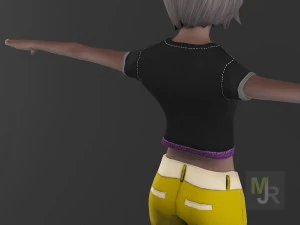 female toon motion pack 2 3D Model