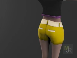 female toon motion pack 2 3D Model
