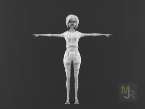 female toon motion pack 2 3D Model