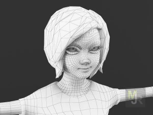 female toon motion pack 2 3D Model