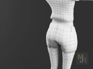 female toon motion pack 2 3D Model