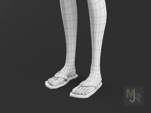 female toon motion pack 2 3D Model