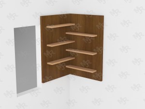 wooden corner stand pack vr - ar - low-poly 3D 模型