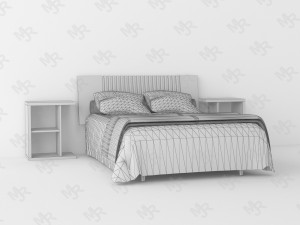 wooden corner stand pack vr - ar - low-poly 3D 模型