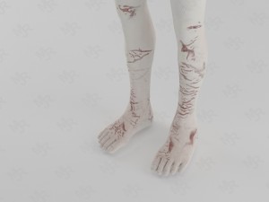 male zombie1 animations pack 3Dモデル