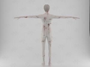 male zombie1 animations pack 3Dモデル