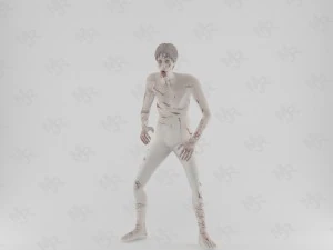 male zombie1 animations pack 3D Model